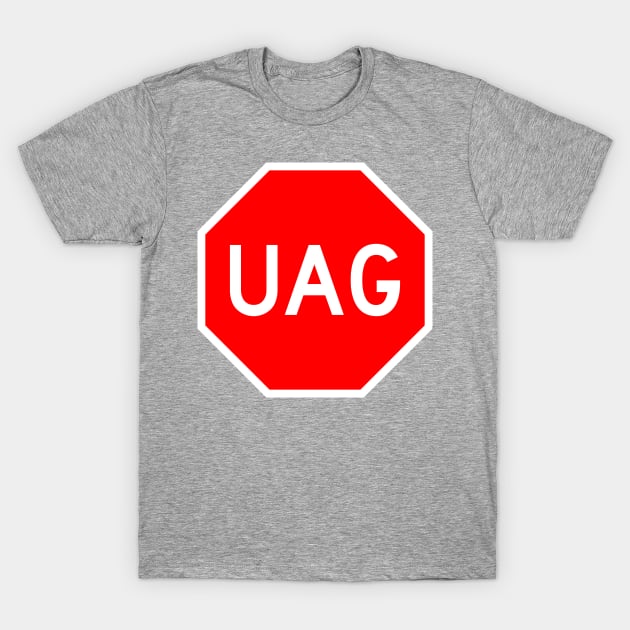 Stop Codon Sign RNA UAG T-Shirt by mwcannon